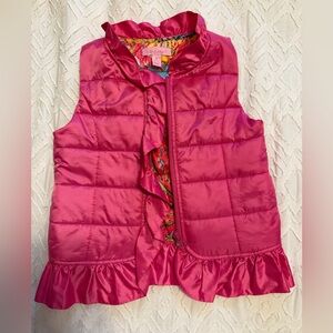 Lilly Pulitzer Pink Ruffle Vest